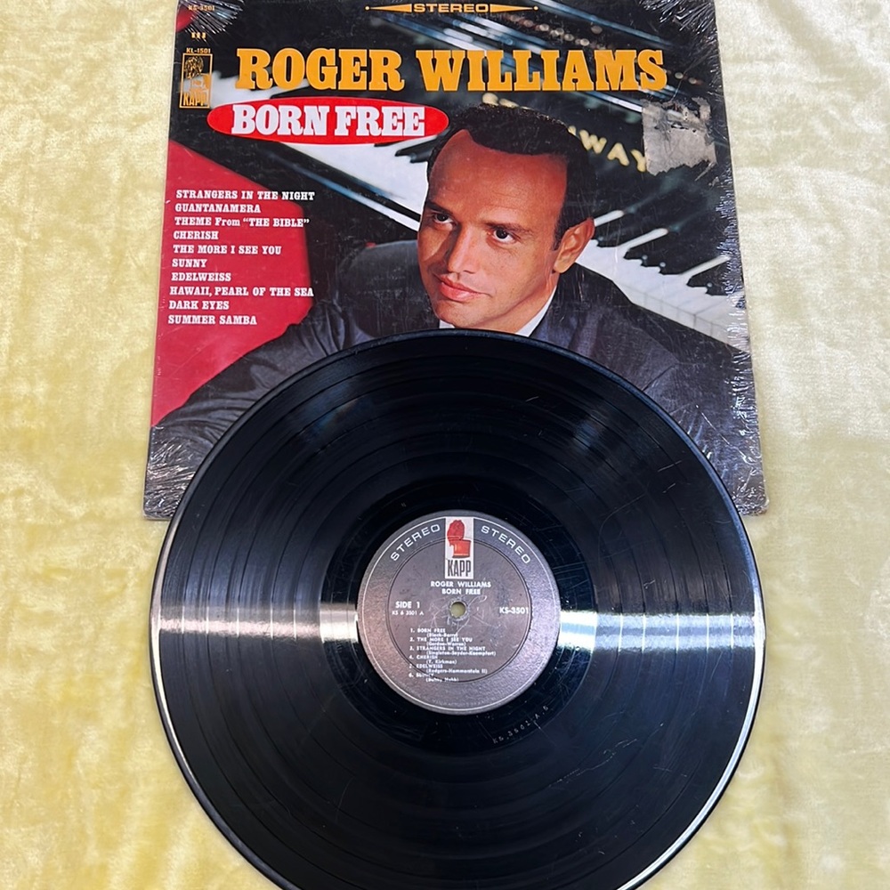 Record Album Roger Williams‎ Born  Free